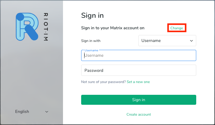 Step 1: Change homeserver